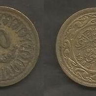 Münze Tunesien: 20 Millimes 1983