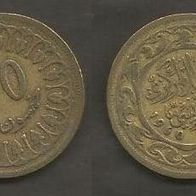 Münze Tunesien: 50 Millimes 1960