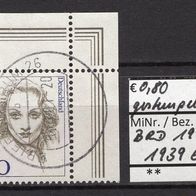BRD / Bund 1997 Freimarken: Frauen der deutschen Geschichte MiNr. 1939 ER gestempelt3