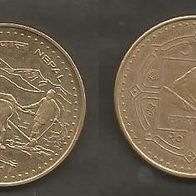 Münze Nepal: 2 Rupee 1987