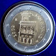 2 Euro San Marino 2002 Kursmünze unzirkuliert / unc / bfr