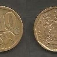 Münze Süd Afrika: 10 Cent 1993