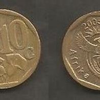 Münze Süd Afrika: 10 Cent 2005