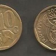Münze Süd Afrika: 10 Cent 2007