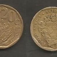 Münze Süd Afrika: 20 Cent 1993