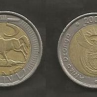 Münze Süd Afrika: 5 Rand 2004