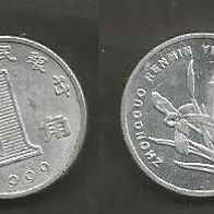 Münze China: 1 Jiao 1999