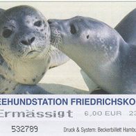Seehundstation Friedrichskoog zwei Heuler Eintrittskarte von 2014
