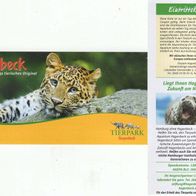 Tierpark Hagenbeck Hamburg Leopard Eintrittskarte von 2014
