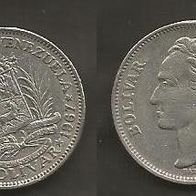 Münze Venezuela: 1 Bolivar 1967