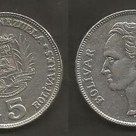 Münze Venezuela: 5 Bolivar 1977