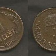 Münze Ungarn - Alt: 1 Filler 1926