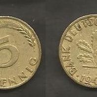 Münze Bundesrepublik Deutschland ( BRD ): 5 Pfennig 1949 - D