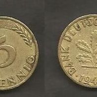 Münze Bundesrepublik Deutschland ( BRD ): 5 Pfennig 1949 - F