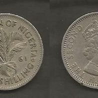 Münze Nigeria: 1 Shilling 1961