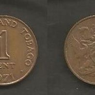 Münze Trinidas & Tobaco: 1 Cent 1971