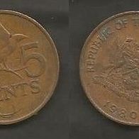 Münze Trinidad & Tobaco: 5 Cent 1980