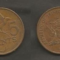 Münze Trinidad & Tobaco: 5 Cent 1981