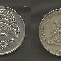 Münze Trinidad & Tobaco: 25 Cent 1983
