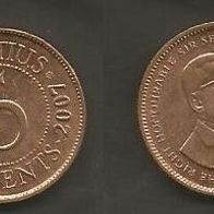 Münze Mauritius: 5 Cent 2007