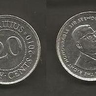 Münze Mauritius: 20 Cent 2010