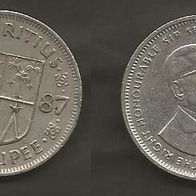 Münze Mauritius: 1 Rupee 1987