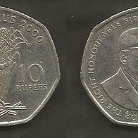 Münze Mauritius: 10 Rupee 2000