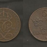 Münze Alt - Schweden: 5 Öre 1920