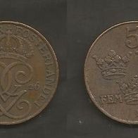 Münze Alt - Schweden: 5 Öre 1926