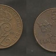 Münze Alt - Schweden: 5 Öre 1930