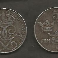 Münze Alt - Schweden: 5 Öre 1943