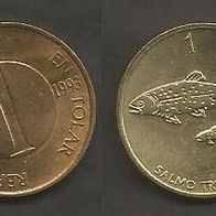 Münze Slowenien: 1 Tolar 1993
