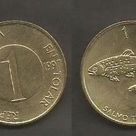Münze Slowenien: 1 Tolar 1997