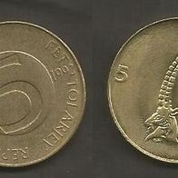 Münze Slowenien: 5 Tolar 1992