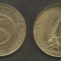 Münze Slowenien: 5 Tolar 1994