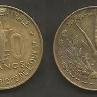 Münze West Afrikanische Staaten: 10 Franc 1971