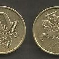 Münze Litauen: 10 Centu 1998