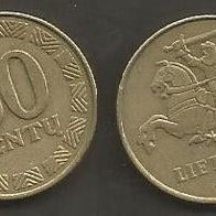 Münze Litauen: 50Centu 1997
