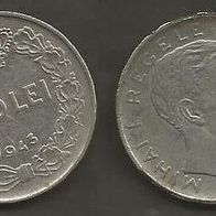 Münze Alt Rumänien: 100 Lei 1943