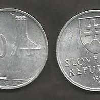 Münze Slowakei: 50 Halierov 1993