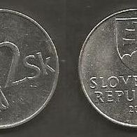 Münze Slowakei: 2 Korun 1997