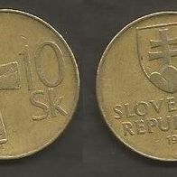 Münze Slowakei: 10 Korun 1993
