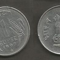 Münze Indien: 1 Rupee 1997