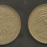 Münze Lebanon:10 Piaster 1968