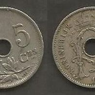 Münze Alt Belgien: 5 Centimen 1914