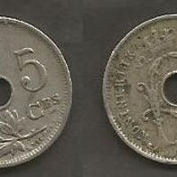 Münze Alt Belgien: 5 Centimen 1922