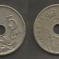 Münze Alt Belgien: 5 Centimen 1925