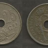 Münze Alt Belgien: 25 Centimen 1928