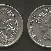 Münze Australien: 5 Cent 1988