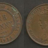 Münze Australien: 1 Penny 1933